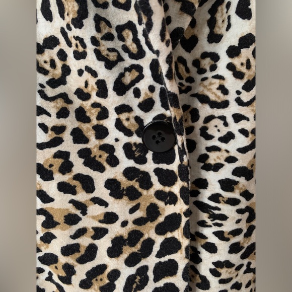 Zara XL soft knit leopard cropped suit jacket - Picture 5 of 5